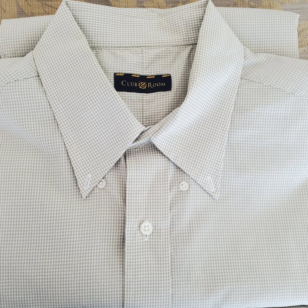 CLUB ROOM - MEN'S  16 1/2 (32/33) LARGE REGULAR FIT SHIRT